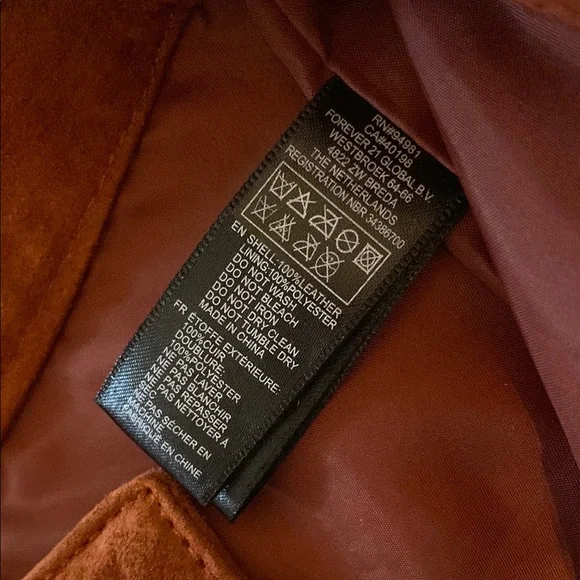 Forever 21 Brown High Waist genuine leather  Shorts - Picture 4 of 4